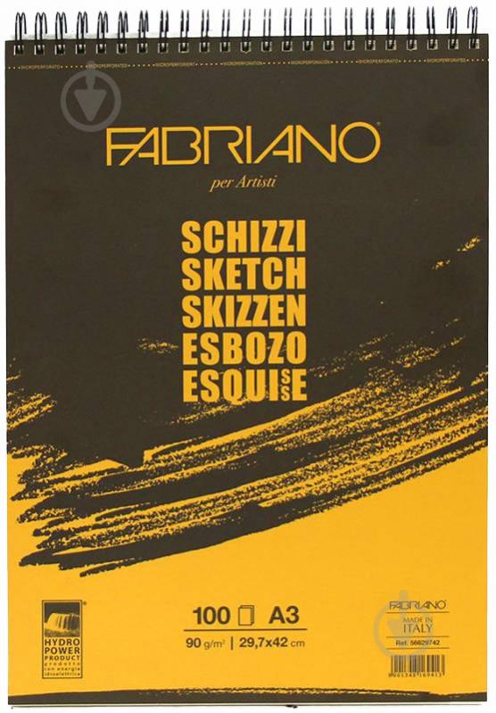 Альбом для эскизов на спирали Schizzi Sketch A3 29,7х42 см 90 г/м² 100 листов Schizzi - фото 1