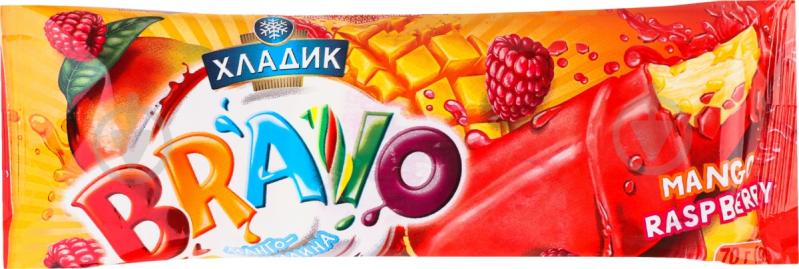 Мороженое-лед Mango-raspberry Bravo Хладик м/у 70 г - фото 1