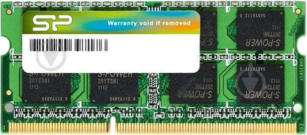 Оперативная память Silicon Power SODIMM DDR3 8 GB (1x8GB) 1600 MHz (SP008GBSTU160N02) - фото 1