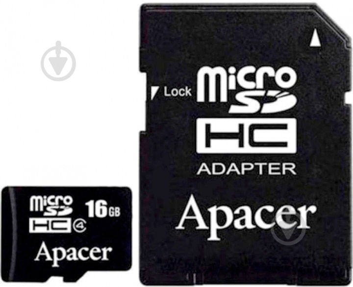 Карта памяти Apacer microSDHC 16 ГБ Class 4 (AP16GMCSH4-R) - фото 1