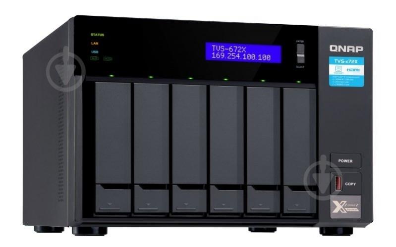 Сетевое хранилище QNAP TVS-672X-I3-8G - фото 2