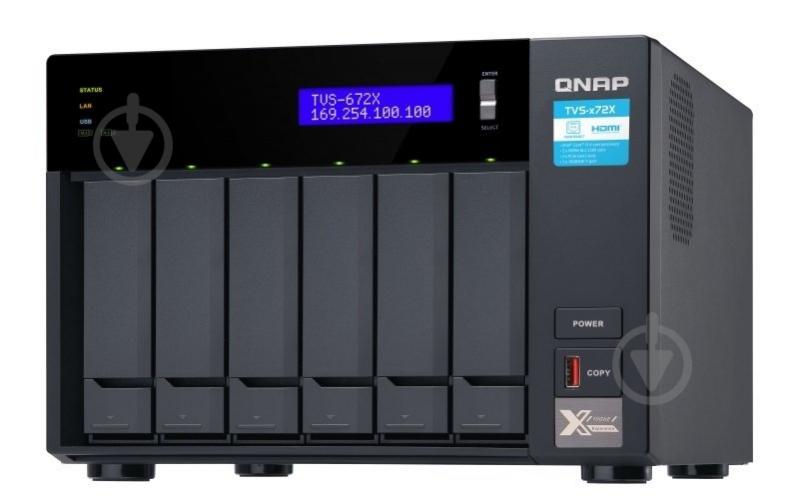 Сетевое хранилище QNAP TVS-672X-I3-8G - фото 3