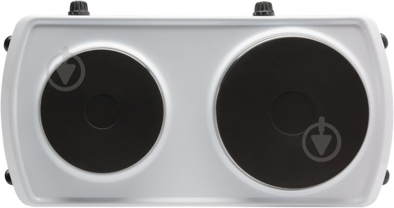 Плита электрическая настольная Термія ЕПЧ 2-2 белая - фото 3