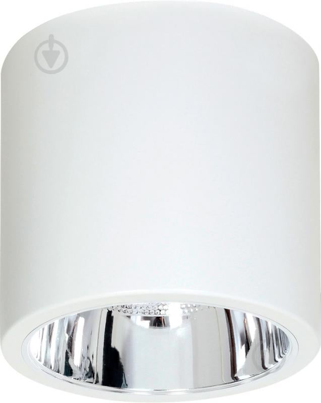 Светильник точечный Luminex Downlight round 60 Вт E27 белый 7242 - фото 1