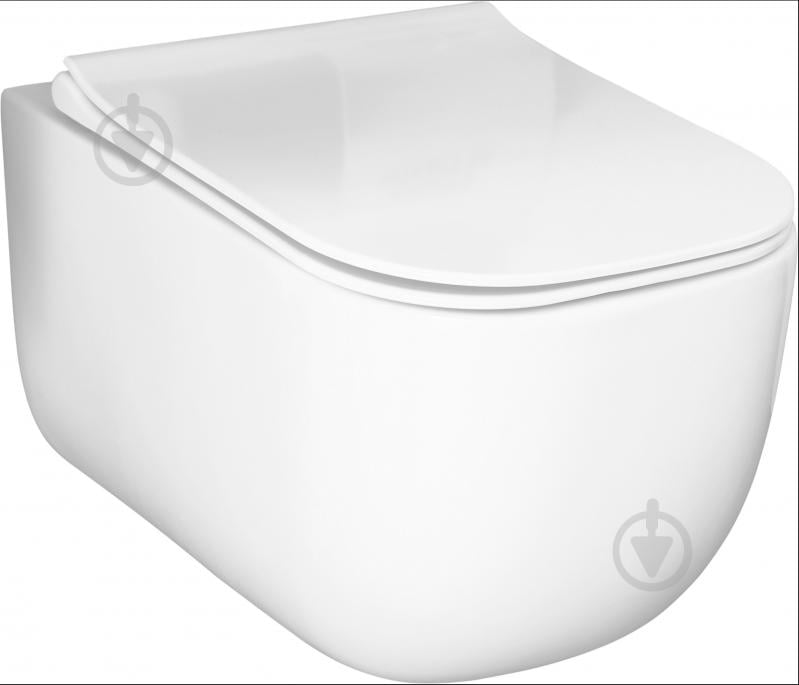 Унітаз підвісний EGO BRAVE V2.0 Rimless з сидінням Duroplast SLIM soft-close - фото 1 Унітаз підвісний EGO BRAVE V2.0 Rimless з сидінням Duroplast SLIM soft-close - фото 1