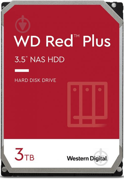 Жорсткий диск Western Digital 3 ТБ 3,5" SATA III (WD30EFZX) red - фото 1