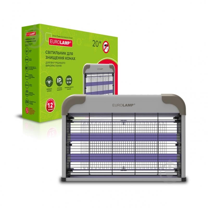 Лампа для знищення комах Eurolamp MK-20(FLUOR)new - фото 1 Лампа для знищення комах Eurolamp MK-20(FLUOR)new - фото 1