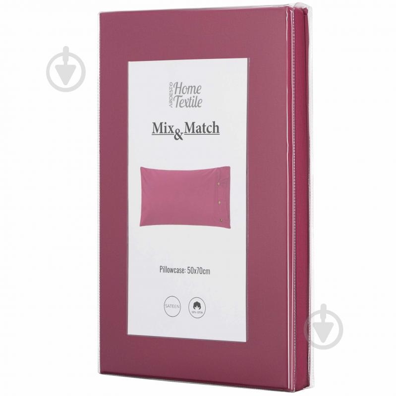 Наволочка Mix&Match Ardesto ART5070PCR 50x70 см бордовый Ardesto - фото 6 Наволочка Mix&Match Ardesto ART5070PCR 50x70 см бордовый Ardesto - фото 6