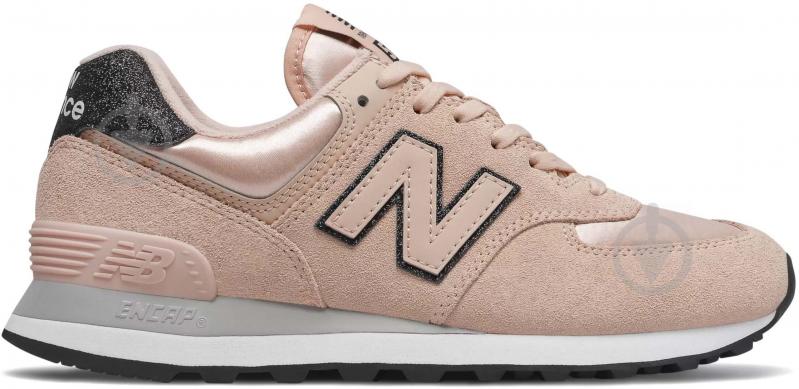 Кроссовки женские демисезонные New Balance WL574FL2 р.37 розовые - фото 1