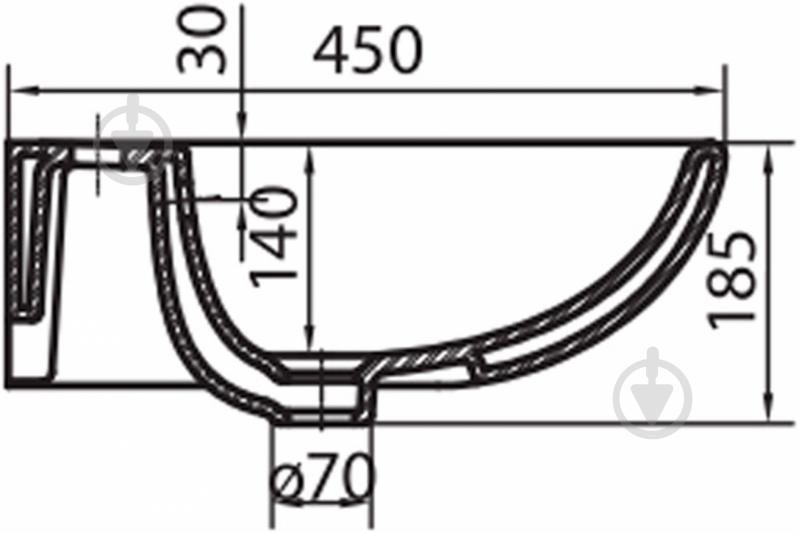 Умывальник Kolo Runa 55 L81155 - фото 3