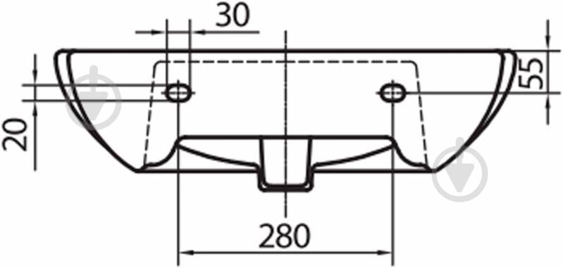 Умывальник Kolo Runa 55 L81155 - фото 5