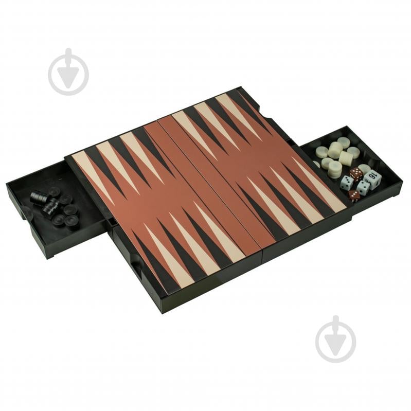 Гра настільна CAYRO Магнітні шахи-шашки-нарди з відсіками для зберігання фігур, поле 24x24 см - фото 6 Гра настільна CAYRO Магнітні шахи-шашки-нарди з відсіками для зберігання фігур, поле 24x24 см - фото 6