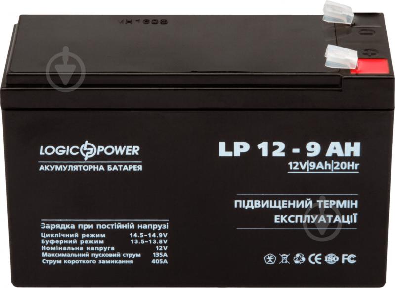 Аккумулятор LogicPower AGM LP 12 - 9.0 AH - фото 1