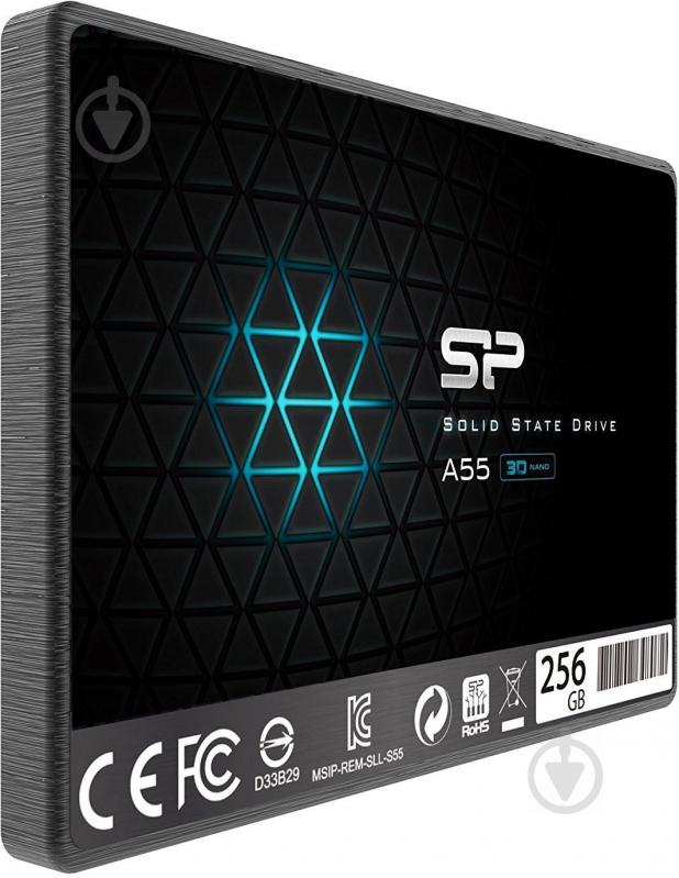 SSD-накопичувач Silicon Power 256GB 2,5" SATA III 3D TLC NAND (SP256GBSS3A55S25) - фото 2