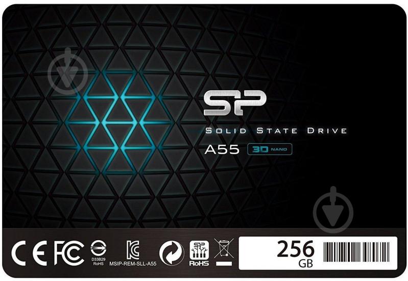 SSD-накопичувач Silicon Power 256GB 2,5" SATA III 3D TLC NAND (SP256GBSS3A55S25) - фото 1