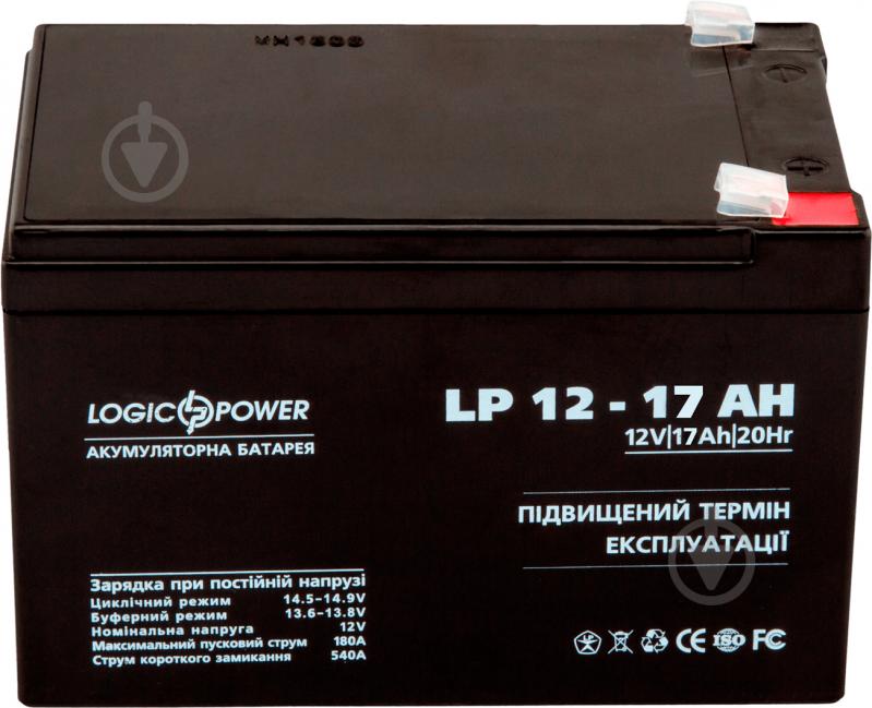 Акумулятор LogicPower AGM LP 12 - 17 AH - фото 1