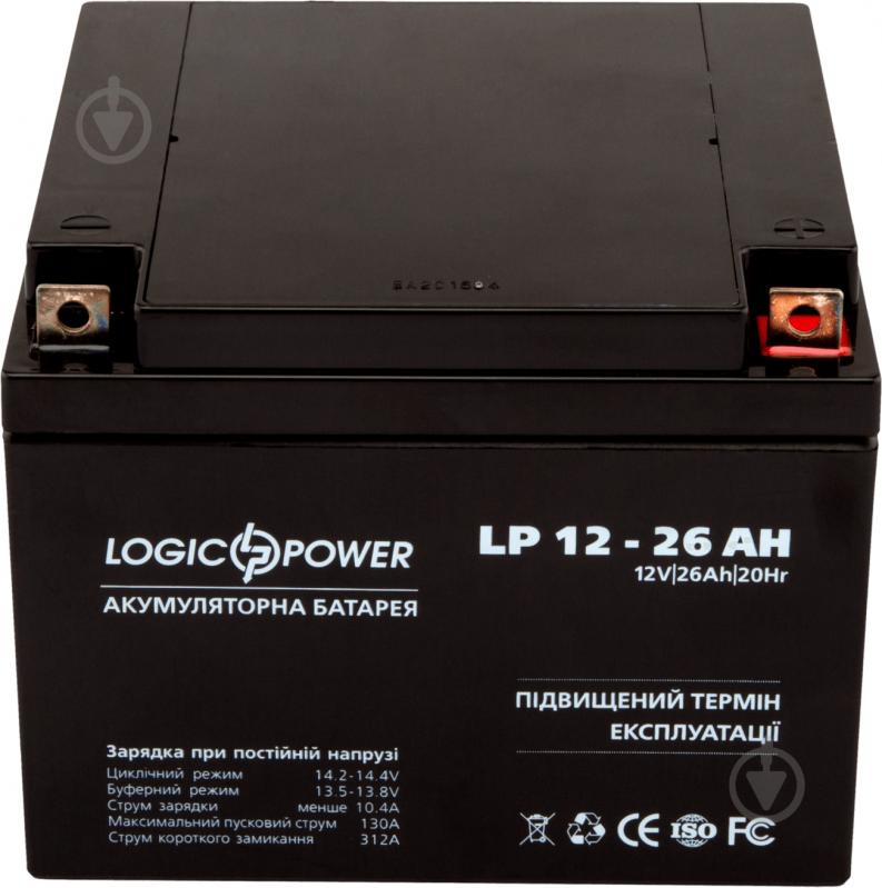 Акумулятор LogicPower AGM LP 12 - 26 AH - фото 1