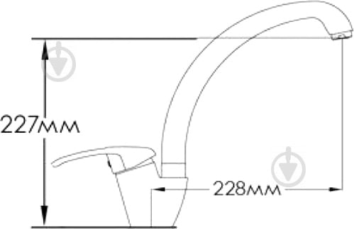 Смеситель для кухни Mixxen Тенденс U MXAL0308 - фото 4