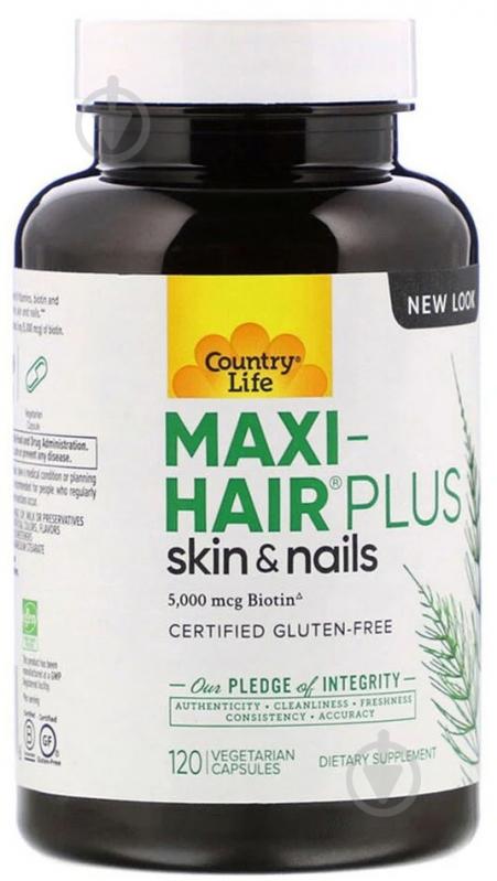 ᐉ Витаминно-минеральный комплекс Country Life Maxi-Hair Plus 120 шт./уп ...