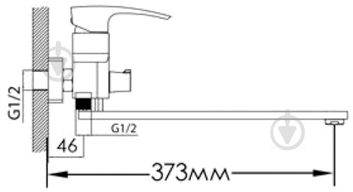 Змішувач для ванни Mixxen Торнадо L320 MXAL0323 - фото 5