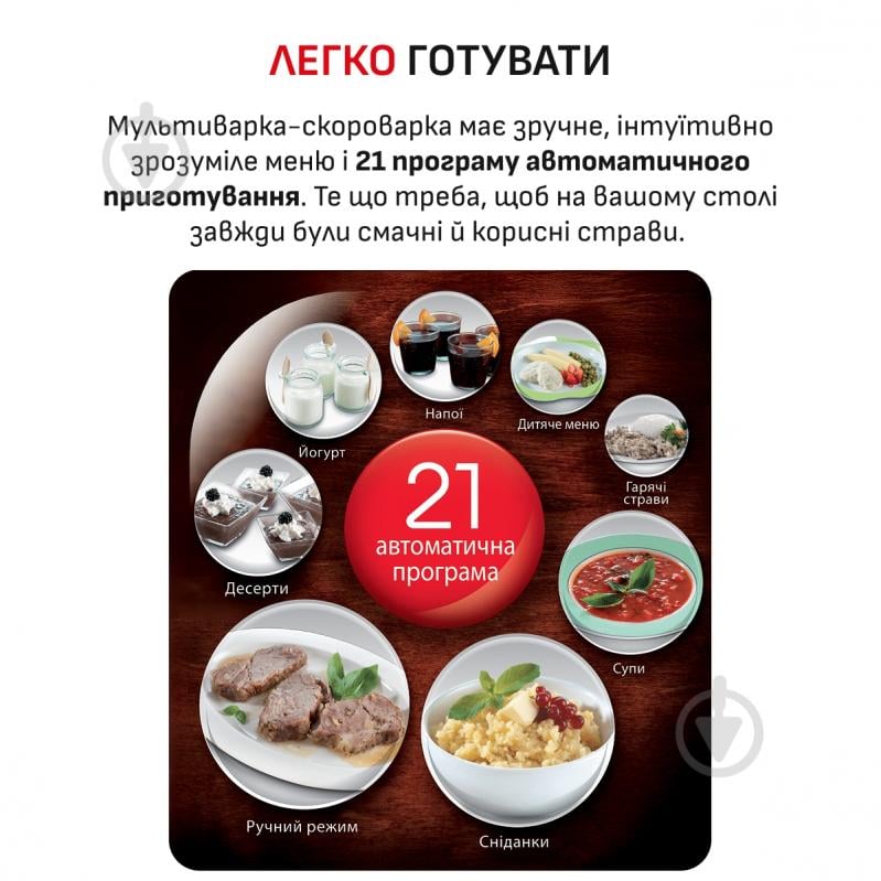 Мультиварка-скороварка Moulinex Fast & Delicious CE501134 - фото 2