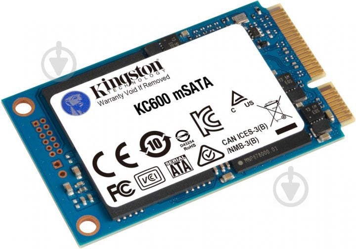 SSD-накопичувач Kingston 256GB Mini-SATA SATA III 3D TLC NAND (SKC600MS/256G) - фото 2