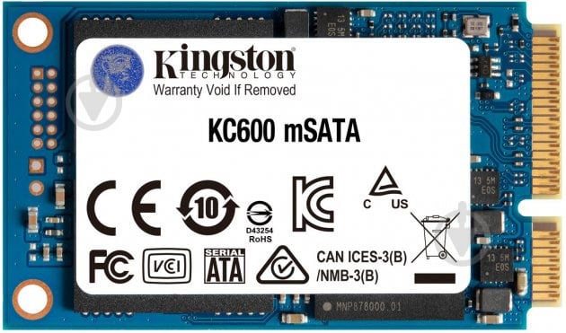 SSD-накопичувач Kingston 256GB Mini-SATA SATA III 3D TLC NAND (SKC600MS/256G) - фото 1