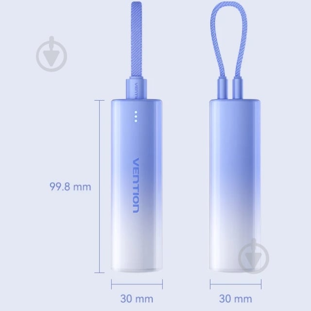 Повербанк Vention 5000 mAh blue (FHWL0) - фото 2 Повербанк Vention 5000 mAh blue (FHWL0) - фото 2