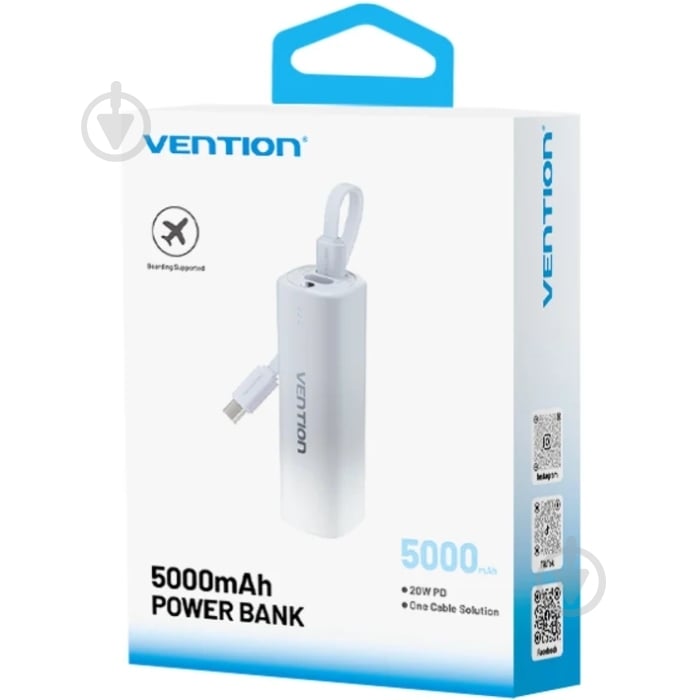 Повербанк Vention 5000 mAh grey (FHWM0) - фото 2