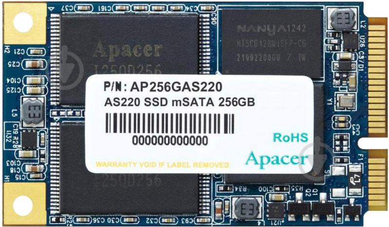 SSD-накопичувач Apacer Pro II AS220 256GB Mini-SATA mSATA (AP256GAS220B-1) - фото 1