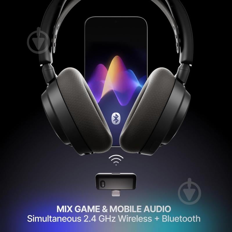 Гарнитура игровая SteelSeries Arctis Nova 7 Gen 2 Wireless black (61730) - фото 7