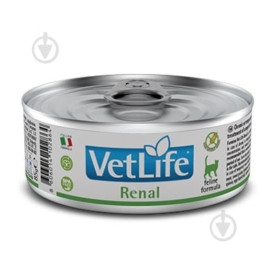 Консерва для котів Farmina Vet Life Renal для підтримки функції нирок 85 г - фото 1