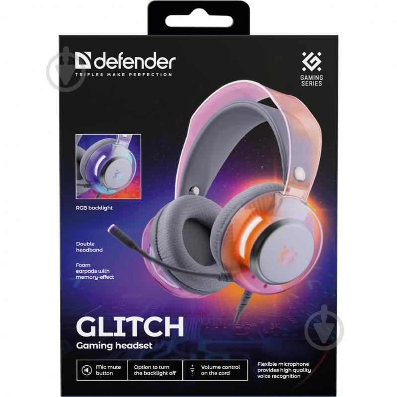 Гарнітура Defender Glitch white (62490) - фото 7