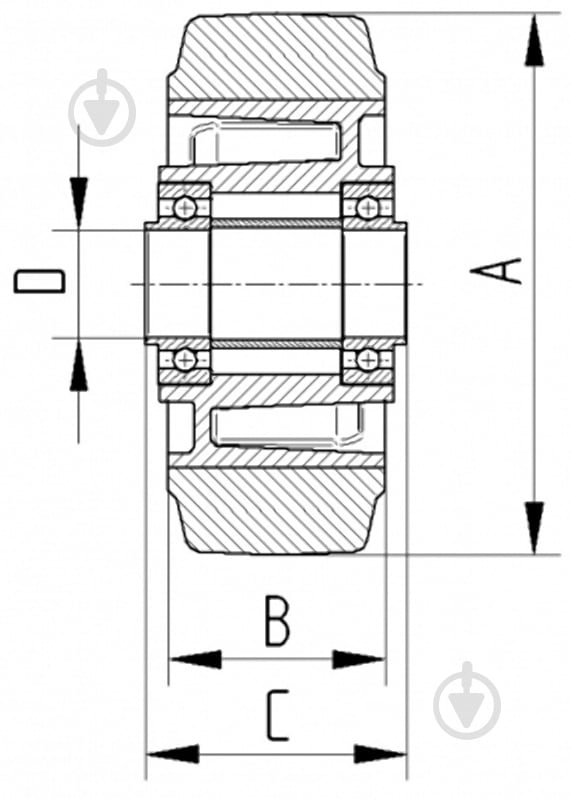 Колесо IEP 300X55X-25 d300 мм TENTE - фото 3 Колесо IEP 300X55X-25 d300 мм TENTE - фото 3