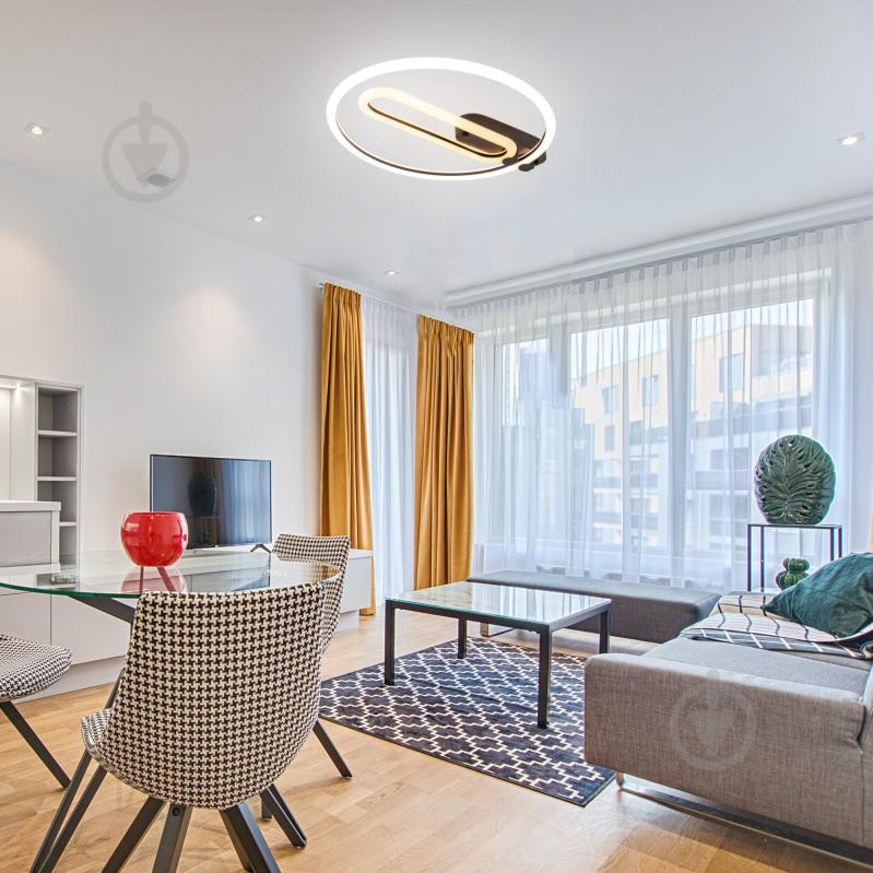 Люстра светодиодная Sirius N 3801-B BK 1x72 Вт без цоколя черный 33631 - фото 6