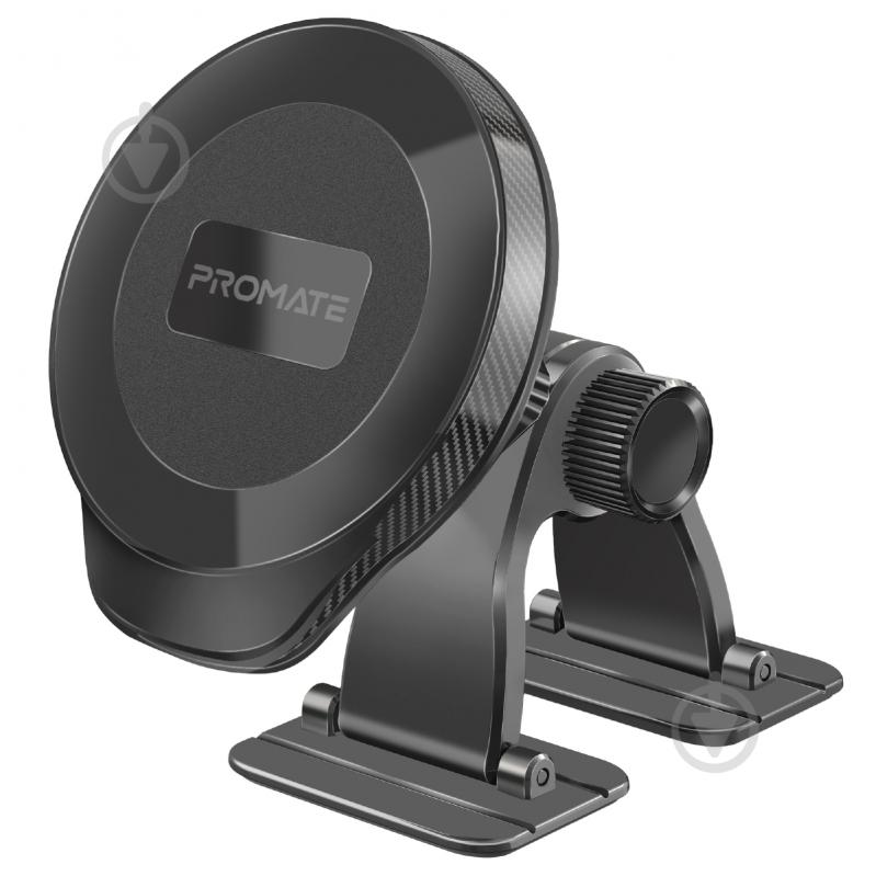 Автодержатель для телефона магнитный Promate ArcMount black - фото 1