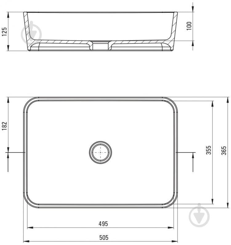 Умивальник-чаша Deante Hiacynt NEW 50x36 см CDY_6U5S - фото 4