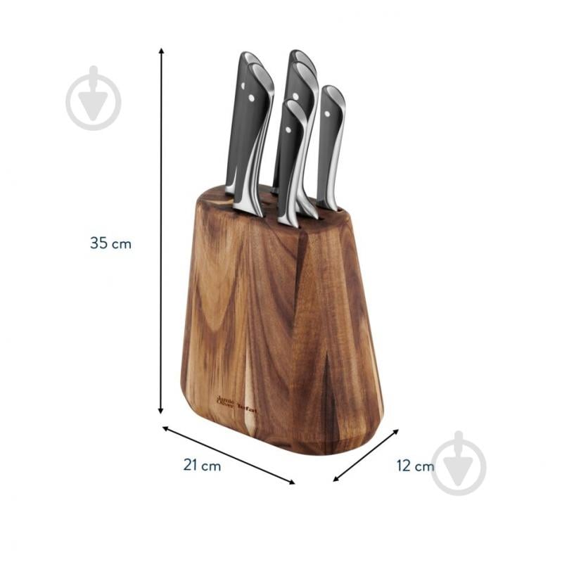 Набор ножей в колоде Tefal Jamie Oliver 6 предметов K267S656 - фото 3