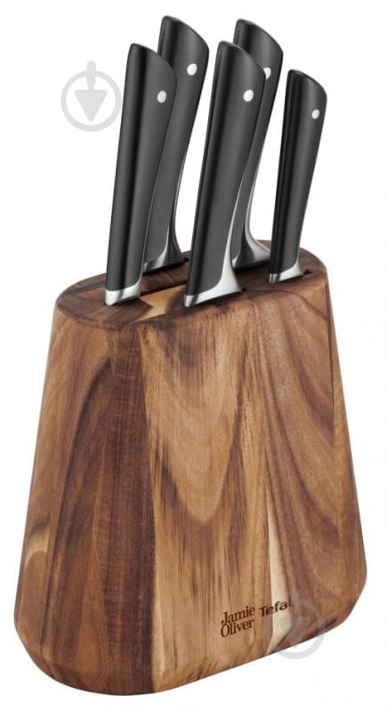 Набор ножей в колоде Tefal Jamie Oliver 6 предметов K267S656 - фото 5