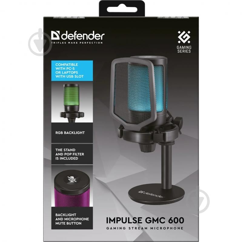 Мікрофон Defender Impulse GMC 600 (64660) - фото 7 Мікрофон Defender Impulse GMC 600 (64660) - фото 7