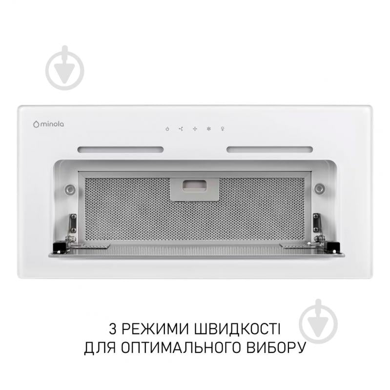 Витяжка Minola HBI 6873 WH GLASS 1200 LED Line повновбудовувана - фото 3