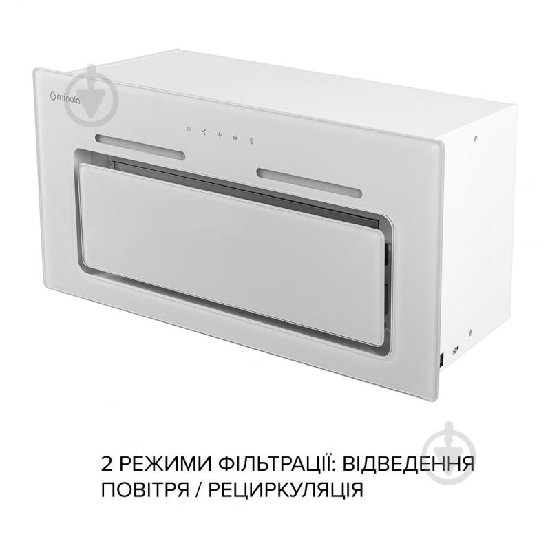 Витяжка Minola HBI 6873 WH GLASS 1200 LED Line повновбудовувана - фото 9