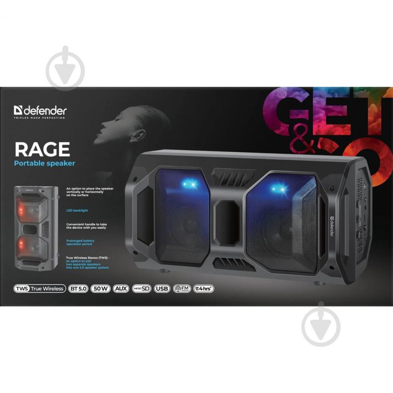 Акустическая система Defender Rage 2.0 black - фото 9