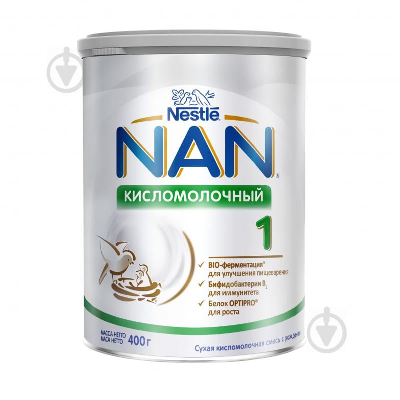 Суха кисломолочна суміш Nestle NAN 1 400 г 7613031583362 - фото 1