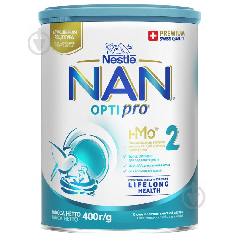 Суха молочна суміш Nestle NAN 2 400 г 7613032477493 - фото 1