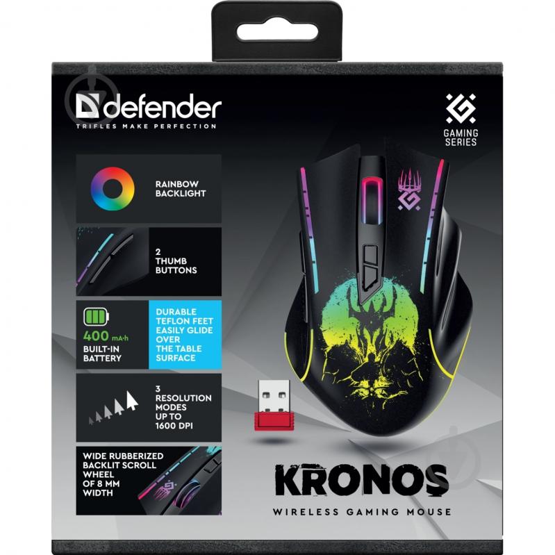 Игровая мышь Defender Kronos GM-695 black (52695) - фото 5