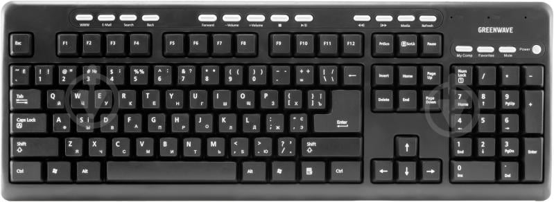 Клавиатура Greenwave Multimedia 310 (Multimedia, 310) USB black - фото 1