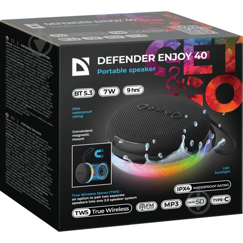 Акустическая система Defender Enjoy 40 1.0 black - фото 7