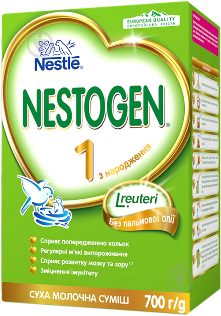 Суха молочна суміш Nestle Nestogen 1 від народження 700 г - фото 1