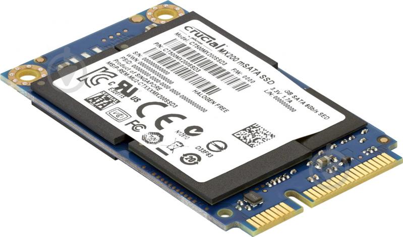 SSD-накопичувач MICRON Crucial MX200 500GB Mini-SATA SATA III (CT500MX200SSD3) - фото 2